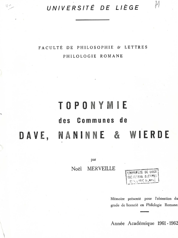 Toponymie